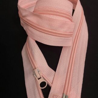 Блискавка спіраль разъемная світло.рожева  80 см арт 0385