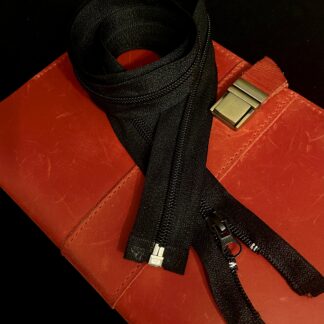 Молния спираль черная разъемная 80см арт 1373