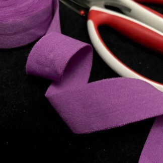 Бейка-резинка матова фіолет 2 см арт 0252