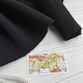 Футер 3-нитка начіс чорний щ. 360 арт 0139