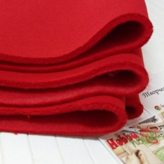 Футер 3-нитка с начесом красный арт. 1593