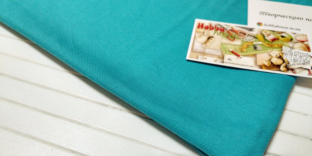 Лакоста з еластаном темна м'ята 175 см арт. 1580 - Зображення 2