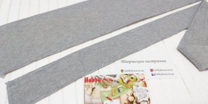 Воротник + манжет серый меланж к лакосте с эл. арт. 1584 - Зображення 2