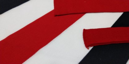 Лакоста 100% бавовна червоно-синьо-чорна смужка 180 см арт. 1629 - Зображення 8