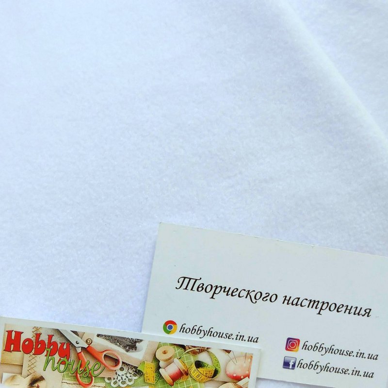 Полар-флис белый арт. 1598 - Зображення 3