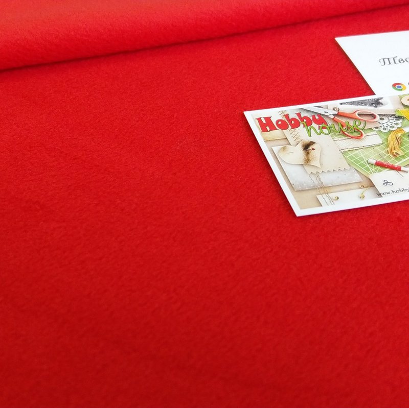 КОрал флис красный арт 0697 - Зображення 2