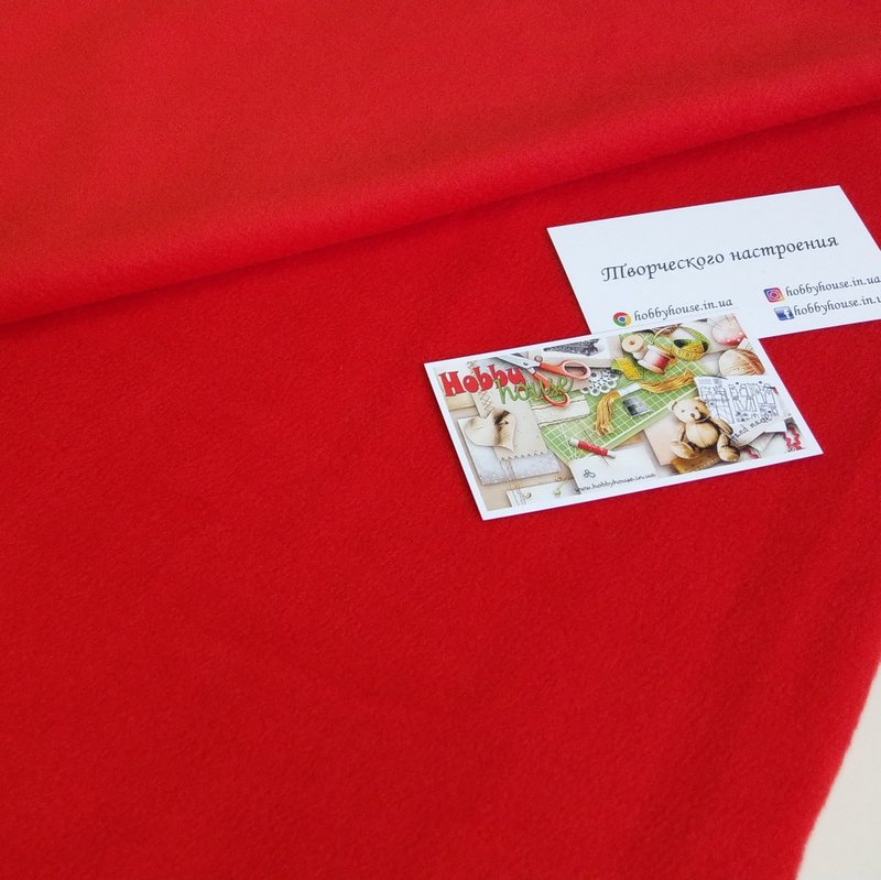 КОрал флис красный арт 0697