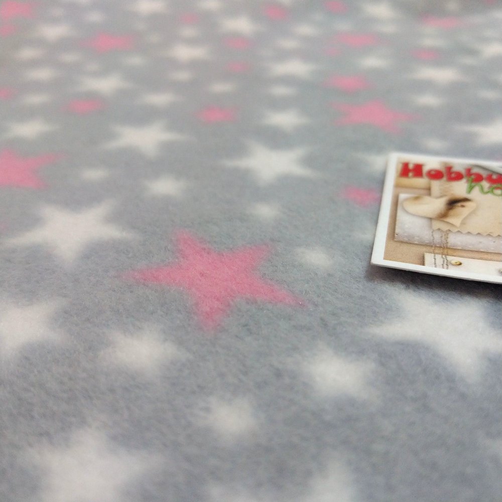 флис звезды на сером 190 см арт. 1595 - Зображення 2