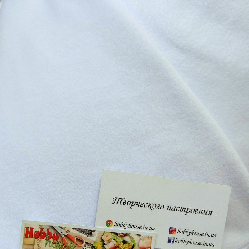 Полар-флис белый арт. 1598 - Зображення 2