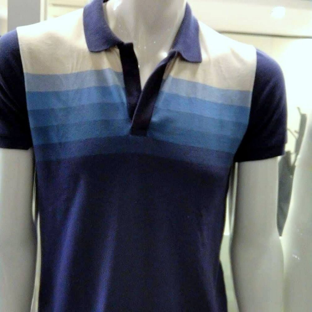 Лакоста 100%хб омбре синий джинс купон (190*80 см) арт. 1614 - Зображення 2