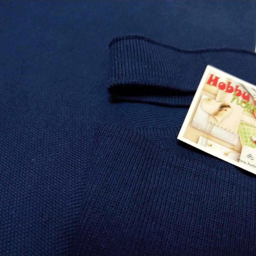 Комір + манжет до лакости омбре синій джинс арт. 1626 - Зображення 2