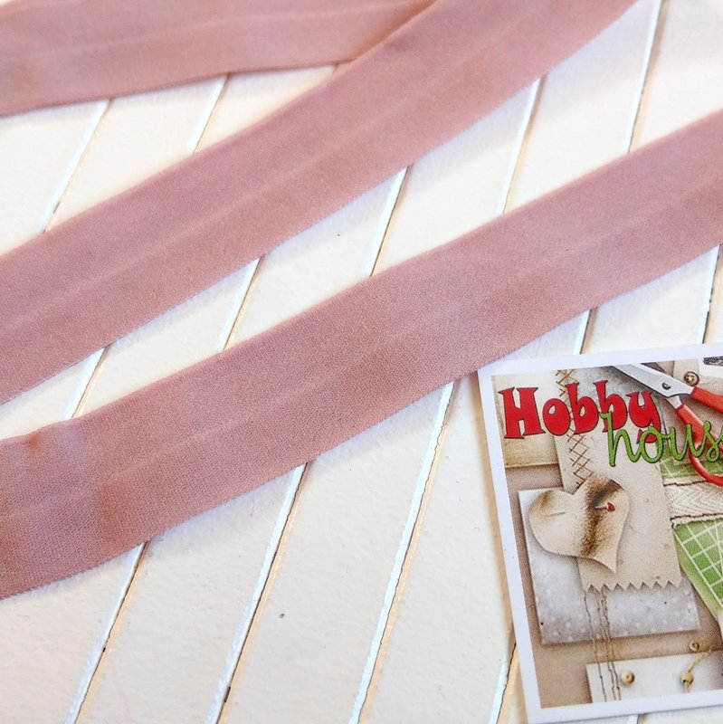 Бейка-резинка матовая 2 см пудра арт. 1459