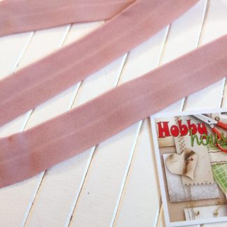 Бейка-резинка матовая 2 см пудра арт. 1459