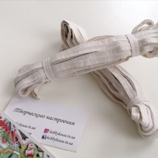 Резинка белая 8 мм (моток 10м)арт 1571