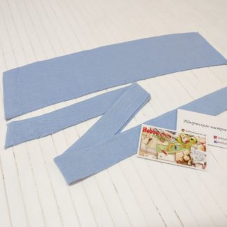 Комір + манжет блакитний до лакости з еластаном арт. 1587