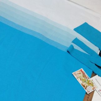 Лакоста 100%хб омбре бирюза купон 190*80 арт.1610