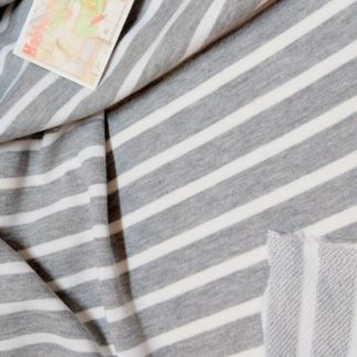 Стрейч-футер диагональ 3-нитка меланжевая полоска 180 см арт. 1623