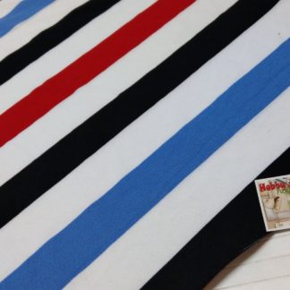 Лакоста 100% бавовна червоно-синьо-чорна смужка 180 см арт. 1629