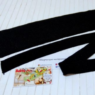 Воротник + манжет черный  к лакосте с эл. арт. 1590