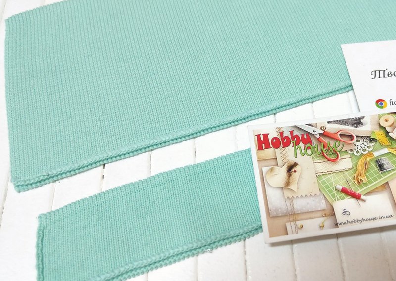 Комір + манжет ментол арт. 1655 - Зображення 2