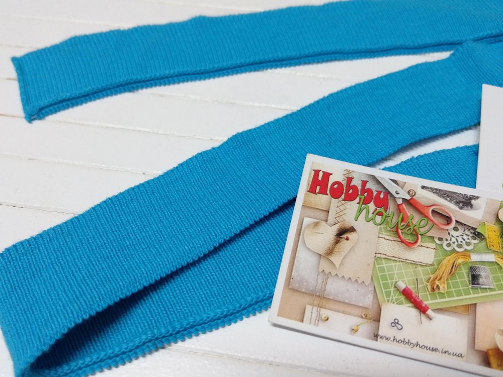 Комір + манжет до лакости омбре бірюза арт. 1624 - Зображення 4