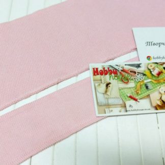 Воротник розовый к лакосте с эластаном арт. 1686