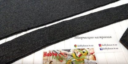 Лакоста з еластаном антрацит 175 см арт. 1578 - Зображення 2