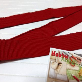 Манжет 3*76 червоний до смугастої лакости арт 1662