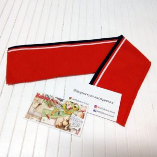 Комір теракот з синьою та білою смужкою арт. 1698