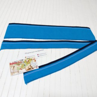 Комір+манжет волошка зі смужками арт. 1699