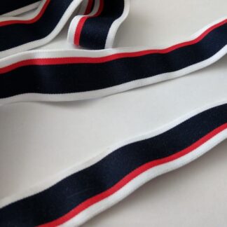 Резинка сине-красно-белая 3 см арт. 1813