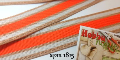 Резинка оранж полоска 3 см арт. 1815 - Зображення 2