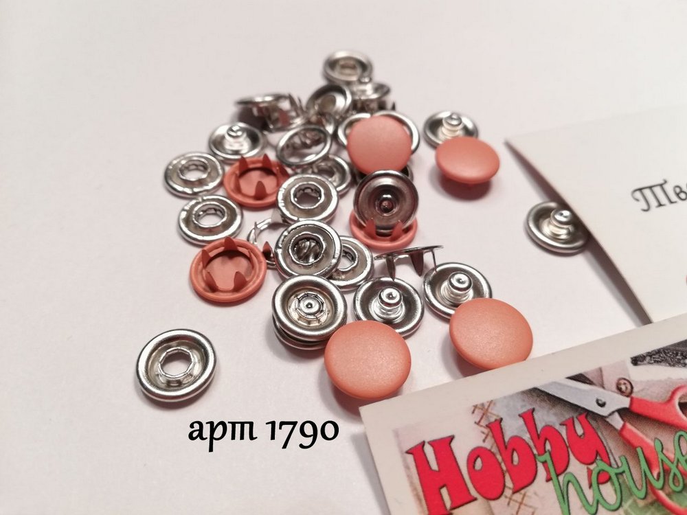 Кнопка трикотажна baby 9,5мм закритий капелюшок матовий 10 шт арт 1790 - Зображення 2