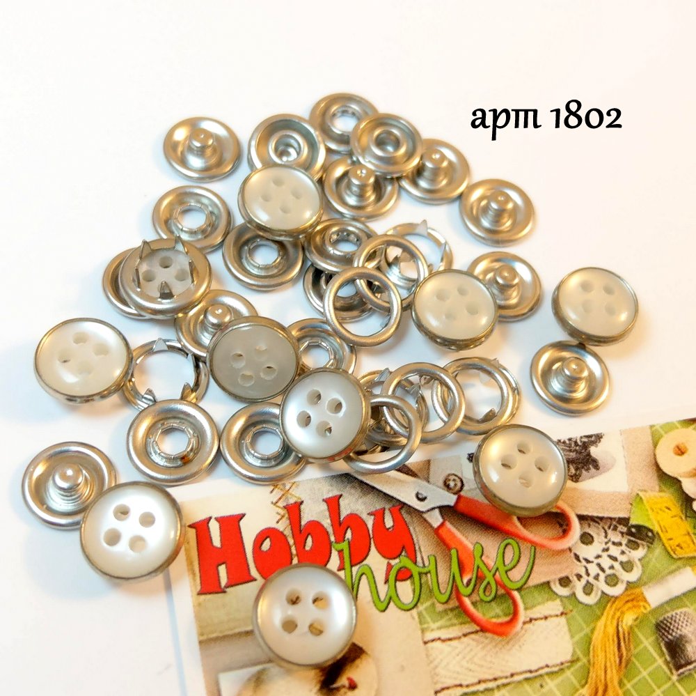 Кнопка трикотажна baby 9,5мм ґудзик 10 шт арт 1802