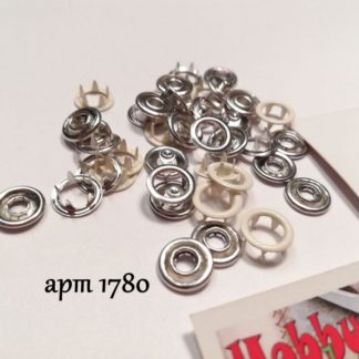 Кнопка трикотажна baby 9,5мм кільце матове 10шт , молоко арт 1780