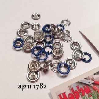 Кнопка трикотажна baby 9,5мм кільце матове 10 шт, електрик арт 1782