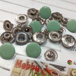 Кнопка альфа 15 мм (10шт)  ментол, арт 1889