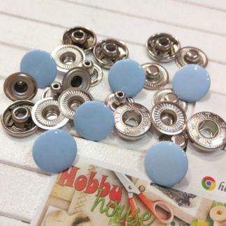 Кнопка альфа 15 мм (10шт)  блакитний,  арт 1897