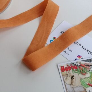 Бейка-резинка матова 2 см гірчиця, арт 1908