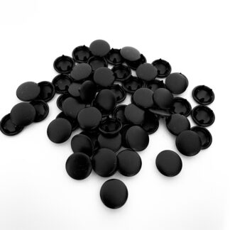 Кнопка трикотажна baby 9,5мм закритий капелюшок матовий 10шт, чорний арт 1843