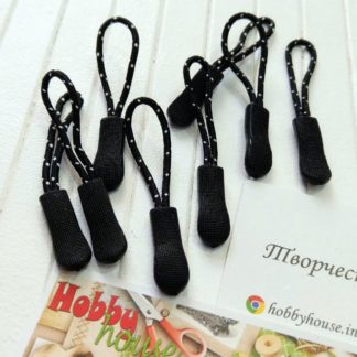 Пуллер черный с полосатым шнурком арт. 1918