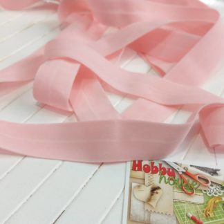 Бейка-резинка матовая розовая 2 см арт. 2028
