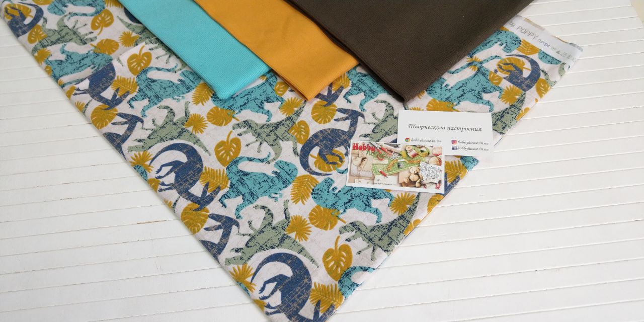 Стрейч-кулір "Діно" 150 см арт. 2035 - Зображення 4