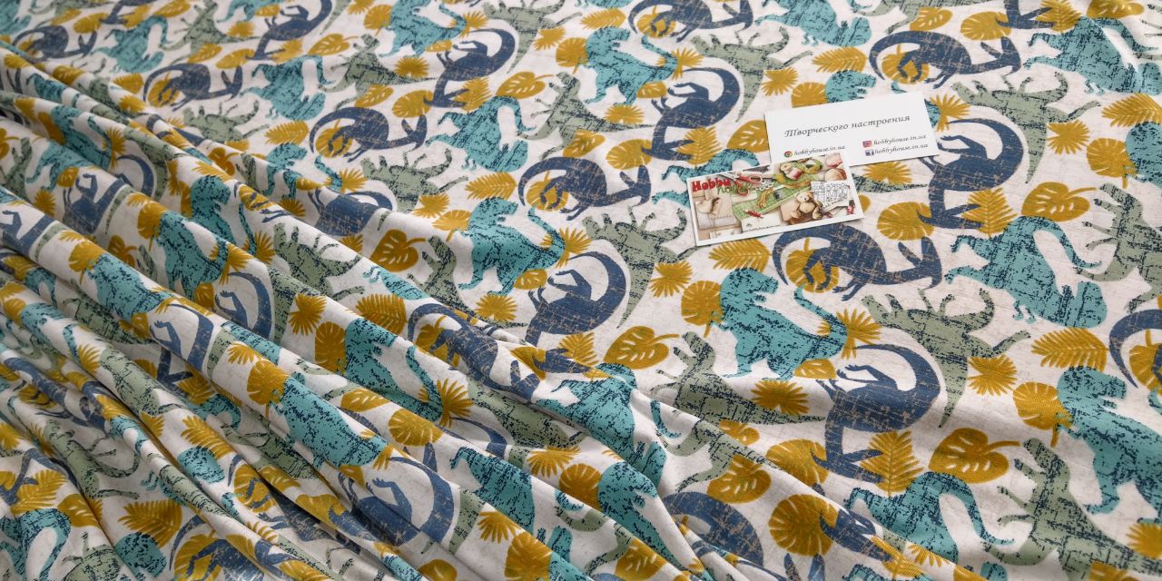 Стрейч-кулір "Діно" 150 см арт. 2035 - Зображення 2