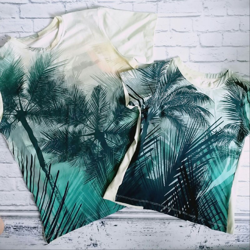 Стрейч-кулір "Пальми" (Нідерланди) шир 155см висота купона 155 см  арт 1992 - Зображення 6