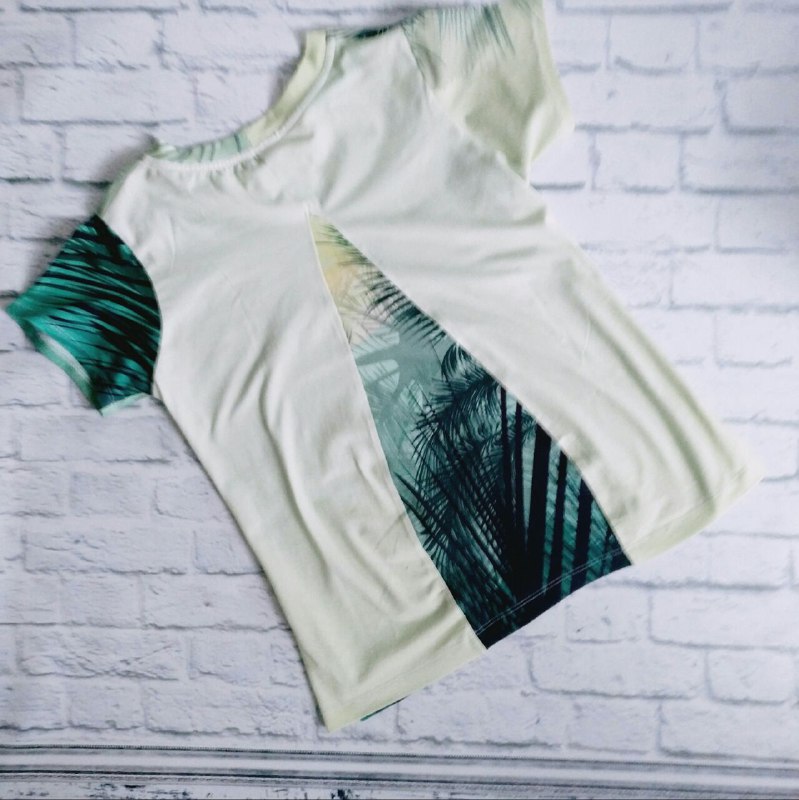 Стрейч-кулір "Пальми" (Нідерланди) шир 155см висота купона 155 см  арт 1992 - Зображення 3