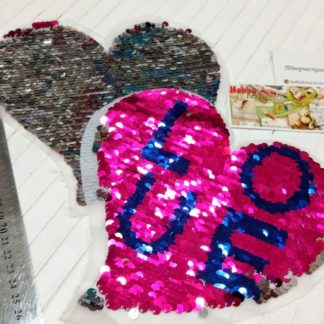 Нашивка Сердечко 2-стороння арт 1949