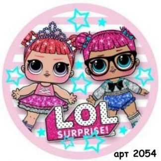 Нашивка кашемир LOL кругл д=6см арт 2054