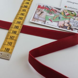 Бретель темний теракот 14 мм арт.2091