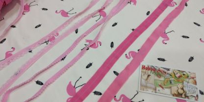 Стрейч-кулір "Фламинго на молоці" 180 см арт 2048 - Зображення 5